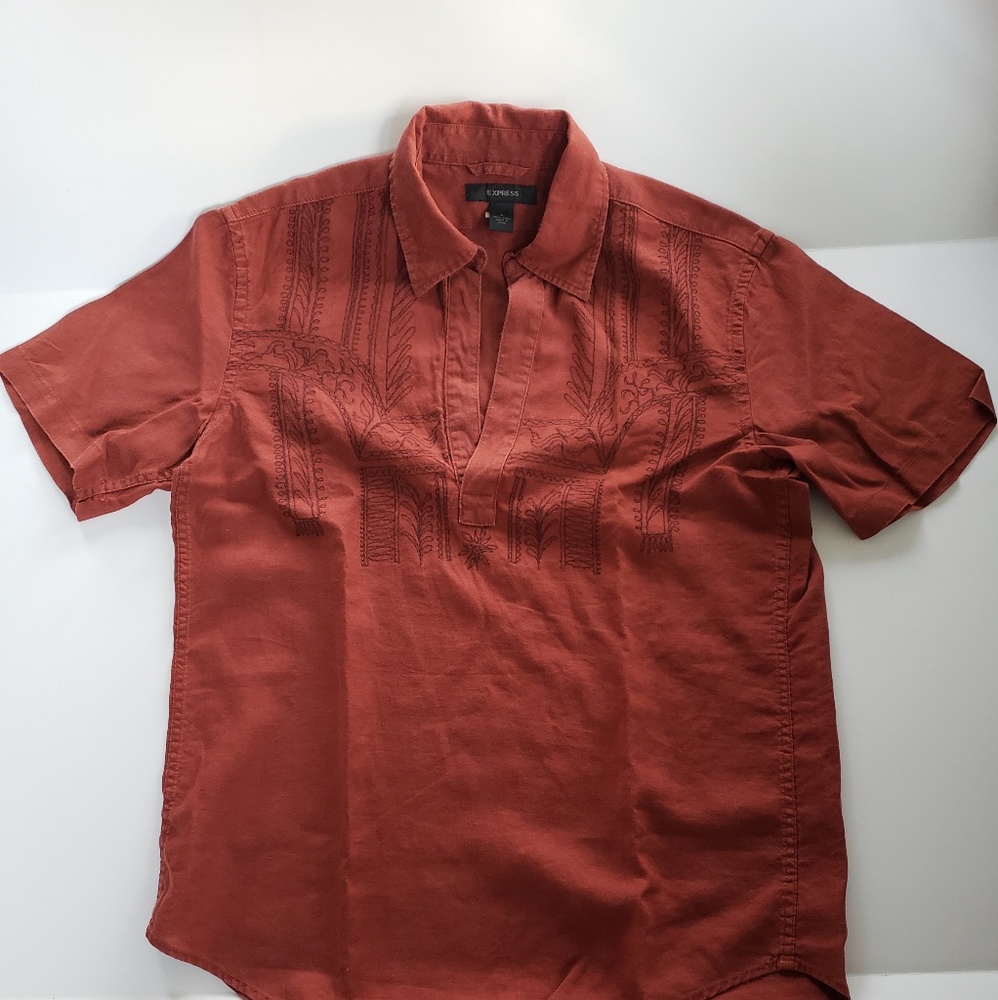 Express Linen Pullover Shirt